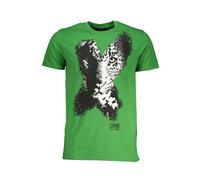 Cavalli Class - Cotton T-Shirt - Homme - Tops - Vert - Taille: XL