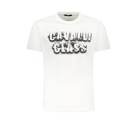 Cavalli Class - T-shirt Graphique avec Impression Audacieuse - Homme - Tops - Blanc - Taille: L