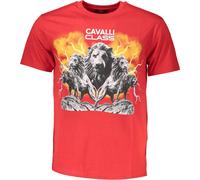CAVALLI CLASS T-shirt homme textile rouge SF21326 - Taille : L