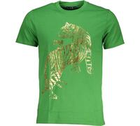 Cavalli Class T-shirt imprimé tigre vert : Taille - M Taille : M