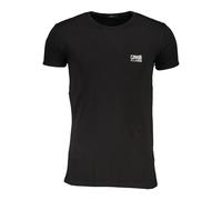 Cavalli Class - T-shirt Manches Courtes Homme Noir Logo Imprimé - Homme - Tops - Noir - Taille: M