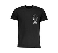 Cavalli Class - T-shirt Noir Élégant avec Impression Logo - Homme - Tops - Noir - Taille: XL