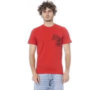 Cavalli Class T-shirt rouge tigre de luxe : Taille - M Taille : M