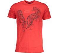 Cavalli Class T-shirt rouge tigré : Taille - M Taille : M
