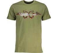 Cavalli Class T-shirt vert QXT63GJD060VE04050 : Taille - L Taille : L