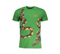 Cavalli Class - Tee-shirt à Logo Imprimé - Homme - Tops - Vert - Taille: 2XL
