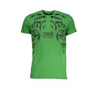 Cavalli Class - Tee-shirt à Manches Courtes avec Logo - Homme - Tops - Vert - Taille: L