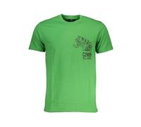 Cavalli Class - Tee-shirt à manches courtes avec logo imprimé - Homme - Tops - Vert - Taille: L