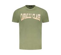 Cavalli Class - T-shirt en coton - Homme - Tops - Vert - Taille: L