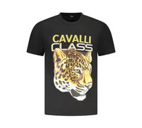Cavalli Class - Tee-shirt graphique Jaguar Head - Homme - Tops - Noir - Taille: M