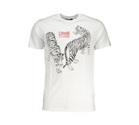 Cavalli Class - Tee-shirt imprimé avec logo - Homme - Tops - Blanc - Taille: XL