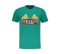 Cavalli Class - T-shirt à manches courtes - Homme - Tops - Vert - Taille: 2XL