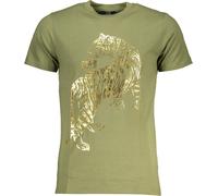 Cavalli Class Tiger T-shirt vert olive : Taille - M Taille : M