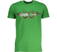 Cavalli Class Vert T-shirt avec motif de serpent : Taille - 2XL Taille : 2XL