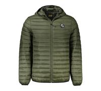 Cavalli Class, Homme, Vestes, Vert, Taille: S Veste à Capuche Verte avec Rembourrage Léger