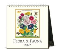 Cavallini Calendrier de bureau 2027 vintage Motif faune et faune 15,2 x 16,5 cm 12 mois