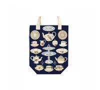 CAVALLINI & CO., Sac fourre-tout vintage, 33 x 40,6 cm, l'heure du thé (TB/TEA)