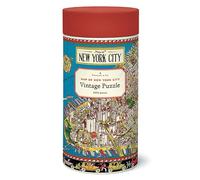 Cavallini Puzzle de 1000 pièces, carte de la ville de New York (PZL/NYCMAP)