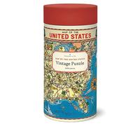 Cavallini Puzzle de 1000 pièces, carte des États-Unis (PZL/USMAP)