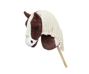 Cavallino giocattolo Hobby Horse Lemieux con testa peluche e bastone modello flash taglia unica