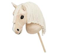Cavallino giocattolo Hobby Horse Lemieux con testa peluche e bastone modello popcorn taglia unica