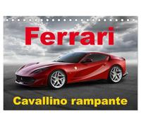 Cavallino rampante - Ferrari (Tischkalender 2027 DIN A5 quer), CALVENDO Monatskalender: Erleben Sie Monat für Monat die Faszination einer der legendärsten Automobilmarken der Welt.