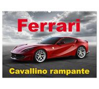 Cavallino rampante - Ferrari (Wandkalender 2027 DIN A2 quer), CALVENDO Monatskalender: Erleben Sie Monat für Monat die Faszination einer der legendärsten Automobilmarken der Welt.