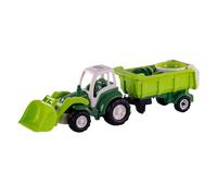 Cavallino XL Tracteur vert avec remorque basculante et ensemble de seaux, 9dlg.