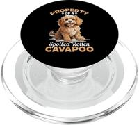 Cavapoo Race de Chien Propriété d'un Cavapoo pourri gâté PopSockets PopGrip pour MagSafe