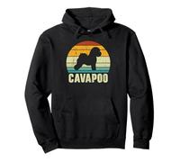 Cavapoo Retro Dog Lover Puppy Owner Paw Love Sweat à Capuche