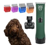 Cavapoo Tondeuse professionnelle sans fil pour chien avec lame 10F et 4 peignes guides