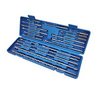 CAVATINY Lot de 20 forets SDS Plus - Foret SDS pour béton, brique, ciment, pierre avec 4 bords de coupe - Tige SDS Plus adaptée pour marteau perforateur