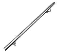 CAVATINY Rampe d'escalier en acier inoxydable pour escaliers, parapet, balcon, main courante murale, intérieur et extérieur, main courante, garde-corps d'escalier en acier inoxydable (100 cm)