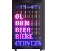 Cave à bière - Pose libre - LA SOMMELIERE - BEER150 - 128 L - Classe C - 54 x 55,3 x 83 cm - Noir