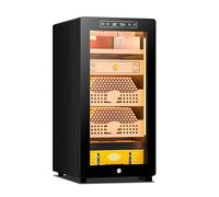 Cave à Cigares Électrique avec Contrôle d'humidité PID, 45L 52L Armoire avec Compresseur et Chauffage pour 250-350 Cigares, Système Précis, Cèdre Espagnol(45L,220V)