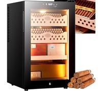 Cave à Cigares éLectrique Cave a Cigare Electrique Humidificateur,Refroidisseur De Cave à Cigares électrique avec Doublure en Cèdre, Tiroirs à 4 Couches