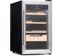 Cave à cigares - Klarstein El Presidente 48 - 48 l - 3 clayettes - 1 compartiment en bois de cèdre G