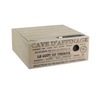 Cave à Fromage & Couteau "Affinage" 25cm Naturel