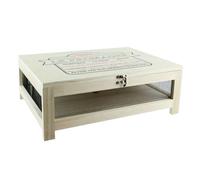 Cook Concept Cave à fromage KA2362 — Plateau bois & inox, H15×27×39 cm, Beige/Noir