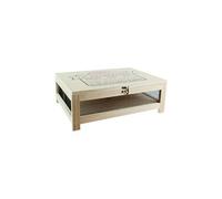 Cook Concept Cave à fromage KA2362 — Plateau bois & inox, H15×27×39 cm, Beige/Noir