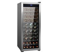 VEVOR Cave à Vin 80 Bouteilles, Réfrigérateur à Vin à Double Zone et à Double Température, Frigo Vin avec Commande Numérique, Porte en Verre Miroir avec Protection UV, Stockage de Vin Rouge et Blanc