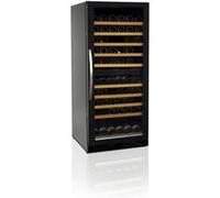 Cave à Vin Bi-Zone Professionnelle TFW300-2F pour 110 Bouteilles 750 ml - TEFCOLD - R600a - Acier inoxydable1270Vitrée/battante 595