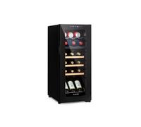 Klarstein Cave à vin Bovella 18 Duo+ – à deux zones 50 L 18 bouteilles porte vitrée Noir G