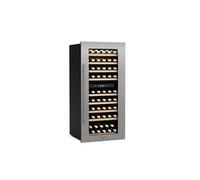 Klarstein Vinsider 59,2cm 79 Bouteilles Cave à Vin 2 Zones Encastrable Argent G