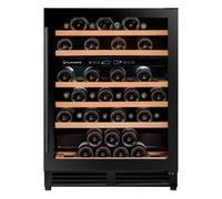 Cave à vin Climadiff CBU50D2B - encastrable - niche - 60.5x57.5x82.5 cm (lxpxh) - 138 litres - classe F - noir
