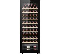 Candy DiVino CWC058 Cave à vin 58 bouteilles Wifi App hOn porte réversible 10 compartiments traitement anti UV compresseur sans vibration éclairage LED commande numérique poignée intégrée 37 dB