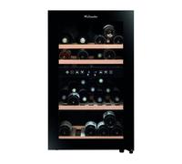 Cave à vin de service LA SOMMELIERE SLS45DZ 45 bouteilles double zone Porte vitrée Noir