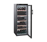 Cave à vin de service Liebherr WTB4212 - Cave de service Multi-températures - Capacité : 200 bouteilles - Froid statique - Noir - 5 zones indépendantes - Porte Vitrée - 5 clayettes Bois - classe A