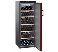 Cave à vin de service Liebherr WTR4211 - Cave de service- Capacité : 200 bouteilles - Froid statique - Noir / Bordeaux - Porte Pleine - 5 clayettes Bois d'acacias - classe A