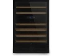 LES PETITS CHAMPS Cave à Vin Encastrable 46 Bouteilles CAVCEDB46, Capacité 137L, 2 Zones de Température, Design Élégant en Acier Inoxydable, Réglage de Température de 5°C à 22°C, Anti-UV, LED